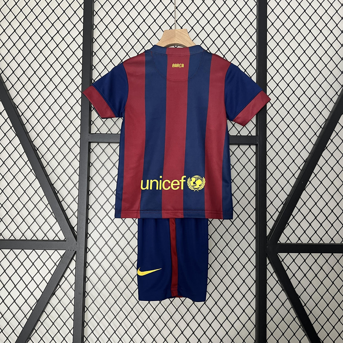 Conjunto Infantil Retrô - Barcelona 2014/2015 I Home